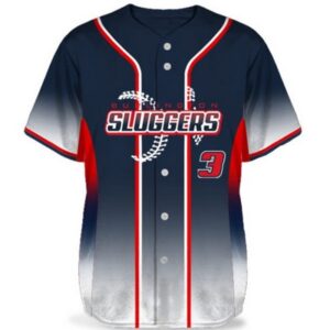 Custom Sublimated Baseball Jersey Full Button Team Style