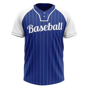 2-Button Custom Sublimated Baseball Jersey for Teams