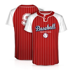 Teams Sublimated Custom Baseball Jersey 2-Button Design